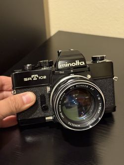 Minolta SRT 102 With 50mm 1.4 Black Version 35mm Film Camera