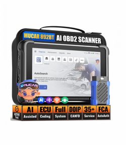 MUCAR 892BT AI Bi-Directional OBD2 Scanner Diagnostic Tool Engine Light Code Reader, CANFD DOIP, ABS, SRS, TPMS, EPB, SAS, BCM, ECM