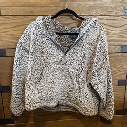Lovetree Sherpa Pullover Sweater, Size Large