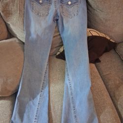 True Religion Woman's Size 28 Low Rise Flare