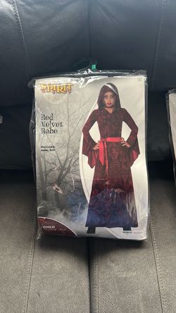 Spirit Red Velvet Robe Kids Costume