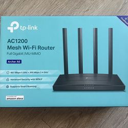 TP-Link AC1200 Gigabit WiFi Router (Archer A6)