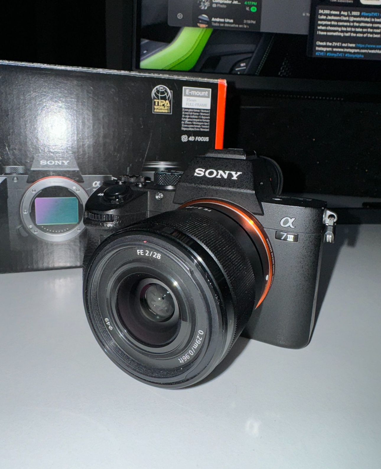 Sony A7III A73 Camera Lens 28mm