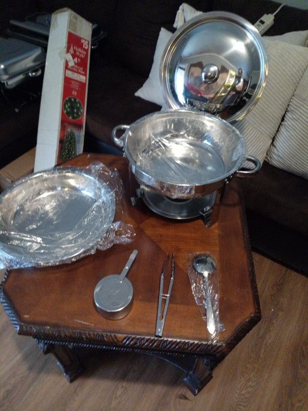 8 Quart Stainless Steel Chafing Dishes 