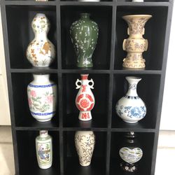1980 Vintage Sake Porcelain Bottles   