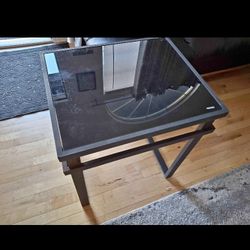 Black Glass Table