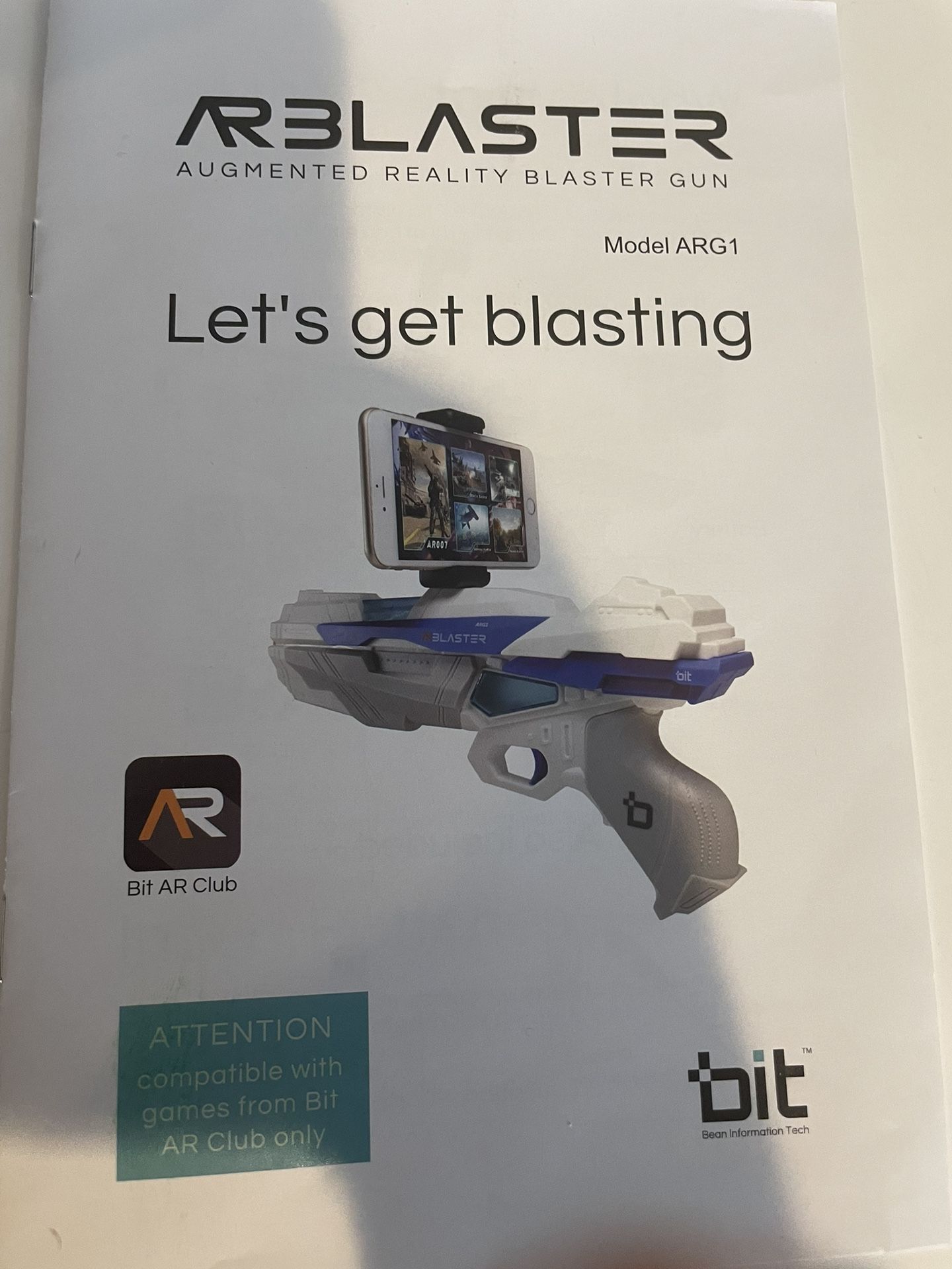AR Blaster - 360 Augmented Reality Video Game - Smart Phone Toy Gun