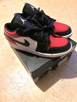 Air Jordan 1 Low Black toe 5y