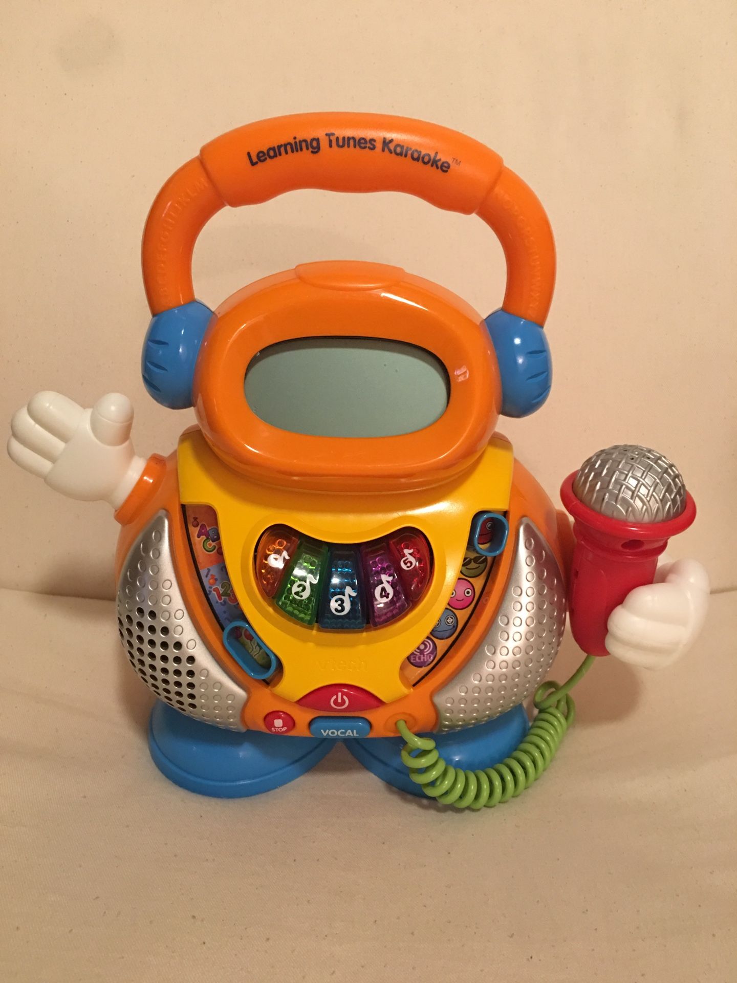 VTECH Learning Tunes Karaoke Music Microphone Numbers Alphabet Letters Songs