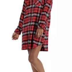 charter club classic plaid sleep shirt/size XL/nwt