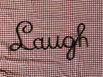 “Laugh” Metal Wall Sign