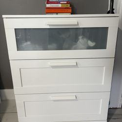 3-drawer dresser, white