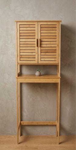 Bamboo Over The Toilet Storage Cabinet