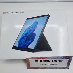 Microsoft Surface Pro 8 13" - $1 Down Today - NO CREDIT Needed