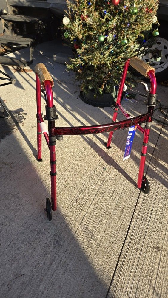Folding Walker With Wheels With Carrying Case