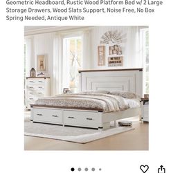 Free Queen Farmhouse Bed/ Gratis Cama Queen