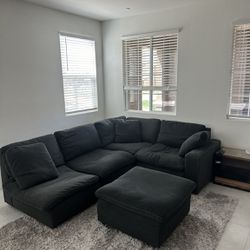 Grey Sectional Cloud Couch 