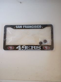 49ers License Plate Holder $10each