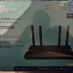 Title: TP-Link Archer AX1800 Dual-Band Wi-Fi 6 Router - Gigabit, EasyMesh, WPA3