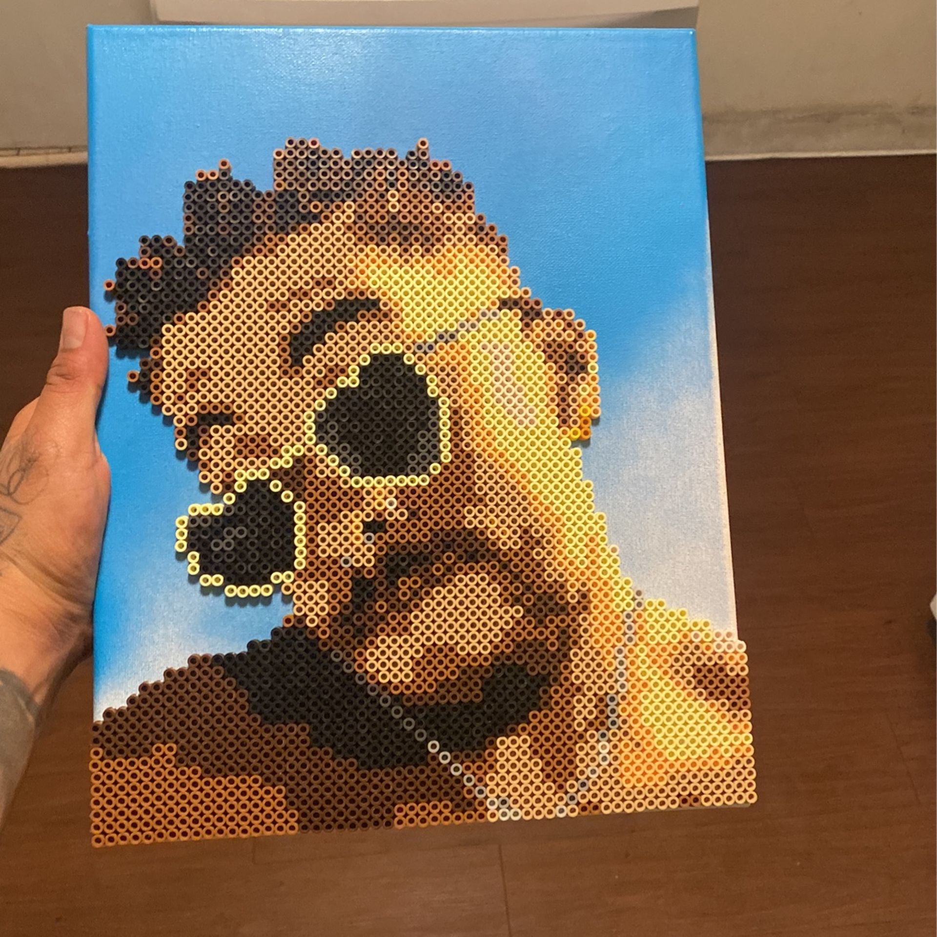 Bad Bunny Pixel Canvas