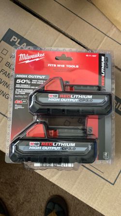 New Milwaukee batteries
