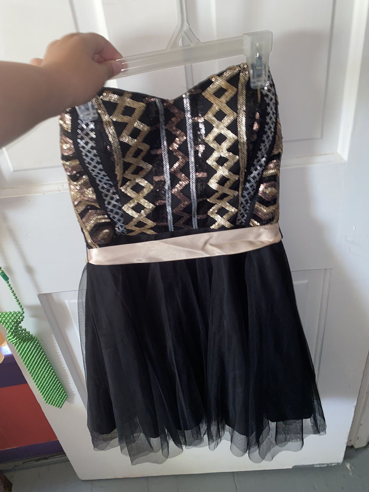 Black & Gold Tribal Dress Size 7/8