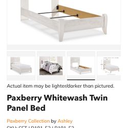 Twin wood bed ( no mattress)