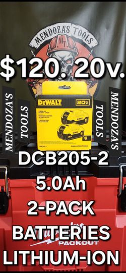Dewalt 20v Battery 5.0Ah 2-Pack MAX 🔋