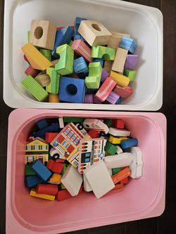 Two sets of blocks