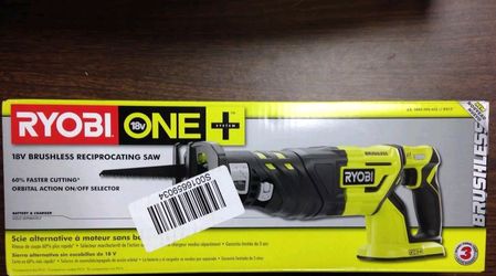 The Ryobi 18-Volt brushless reciprocating saw