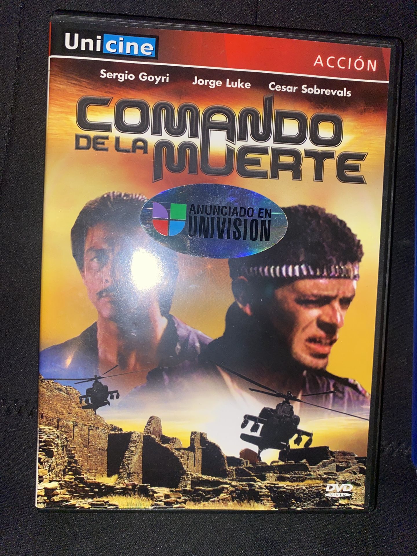 Commando De La Muerte Dvd Sergio Goyri Jorge Luke Cesar Sobrevals Univision
