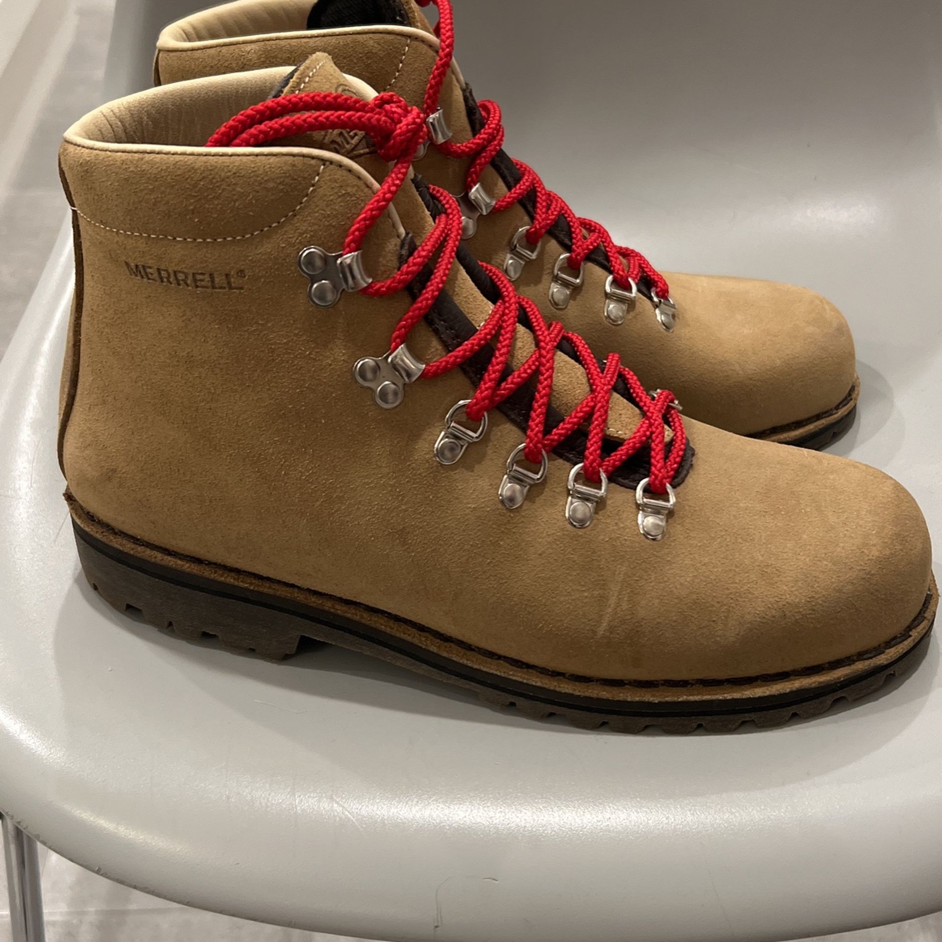 Merrell boots red laces sale