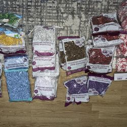 Party bows,  krinkle shred, St Patrick's day, Unicorn felt  easter basket, and other Easter items