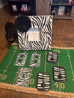 Zebra print bedroom decor