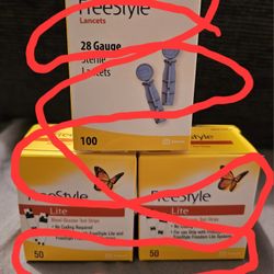 NEW FREESTYLE LITE GLUCOSE TEST STRIPS.