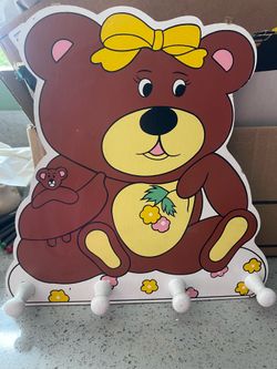 Vintage Teddy Bear Wall Decor