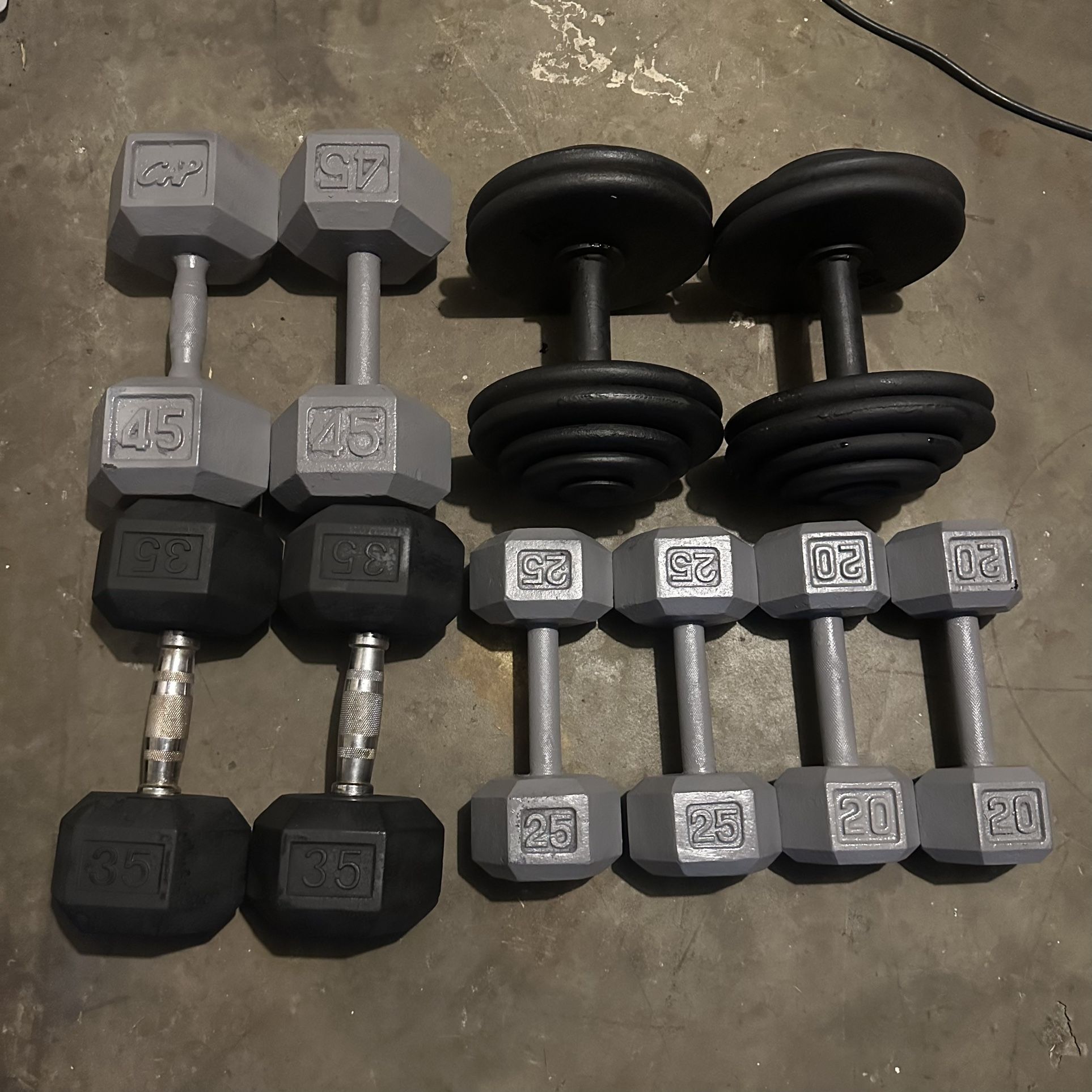 Multiple Dumbbell Set 360lbs