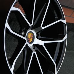 Porsche Style Rims Wheels 21 Inch By 9.5 Staggered New 5x130