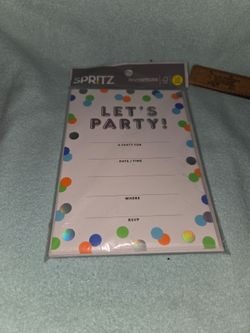 Spritz Party Invitations 10-Pack