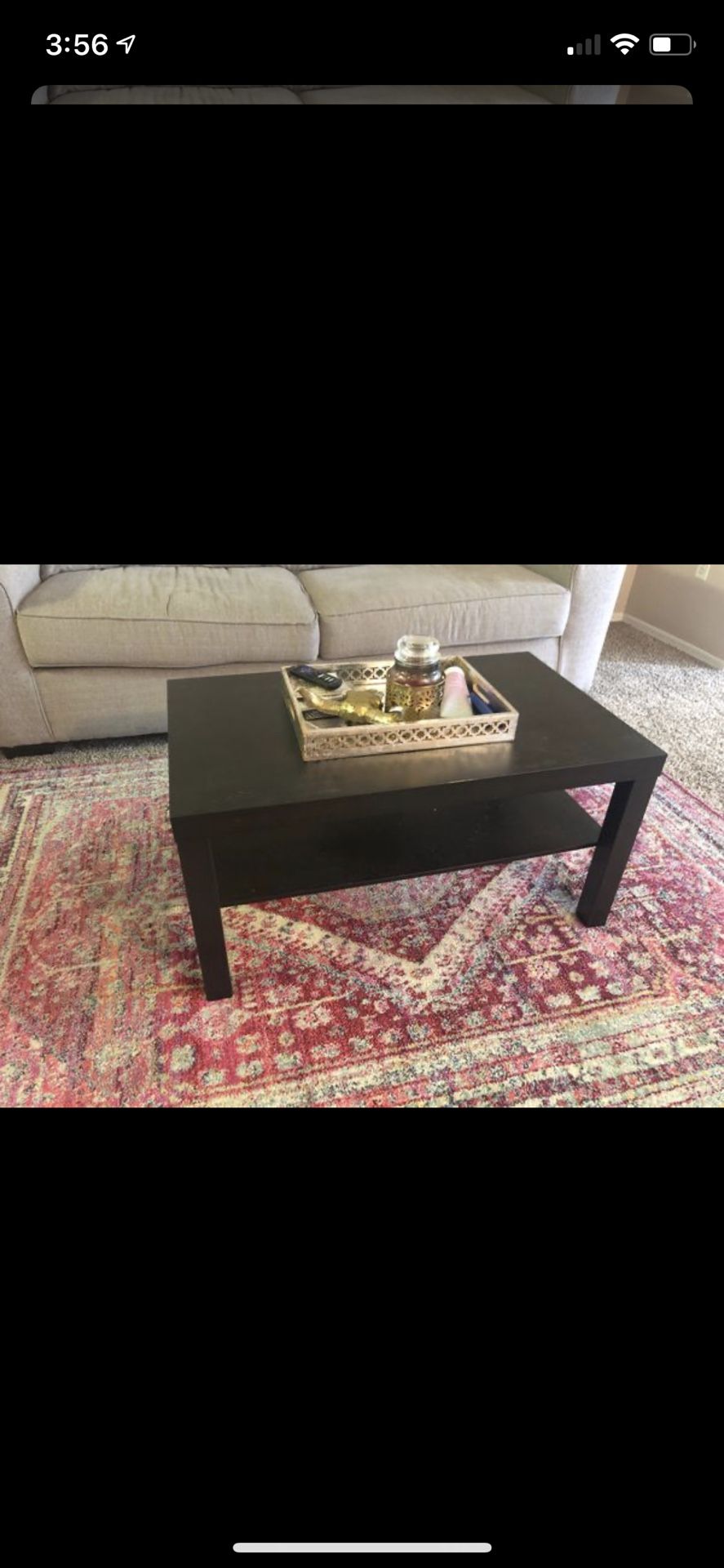 Brown coffee table