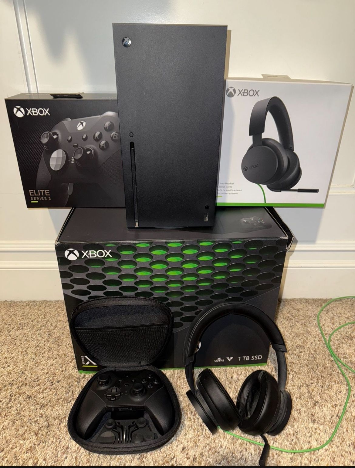 Series X Console Bundle 1TB Extra Two Controller Four Games And More