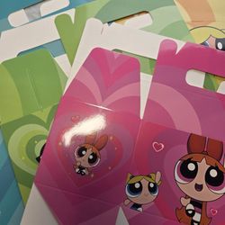 Powderpuff Girls Large  Treat Boxes . NEW Set Of 23