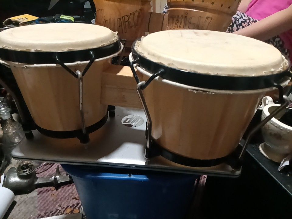 Vintage Bongo Set Very Good Condition