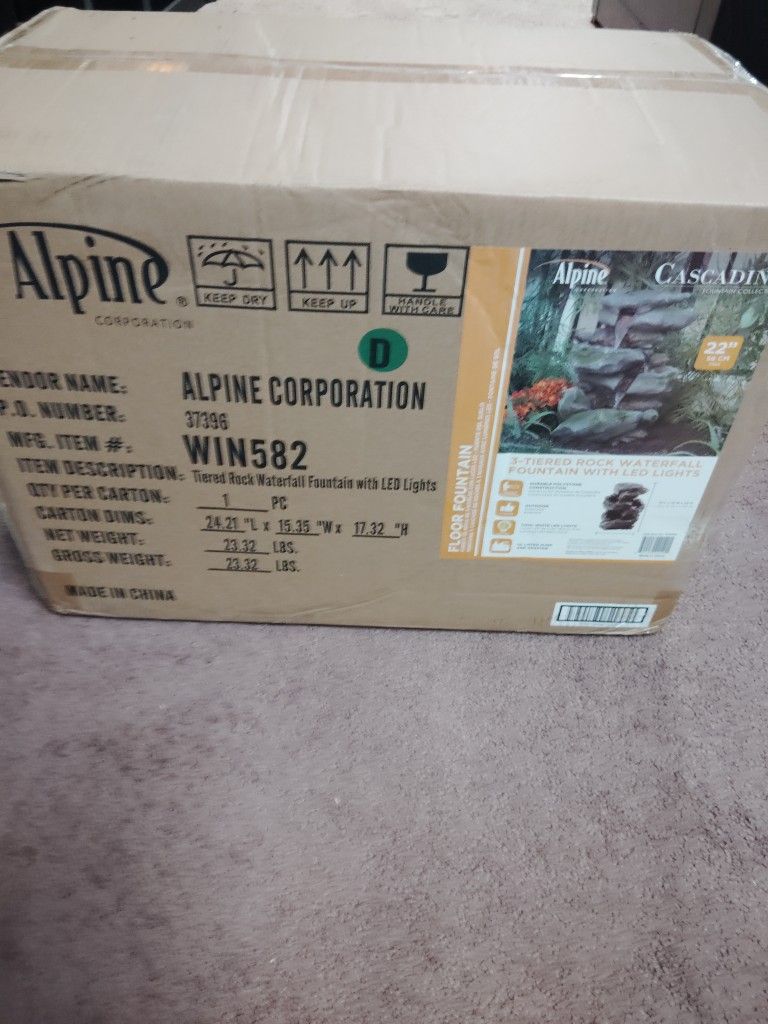 Beautiful Outdoor Three Tiered Fountain Waterfall