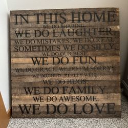 Wood Wall Sign