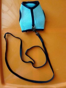 SMALL DOG/CAT HARNESS WITH LEACH:15 OR BEST OFFER.