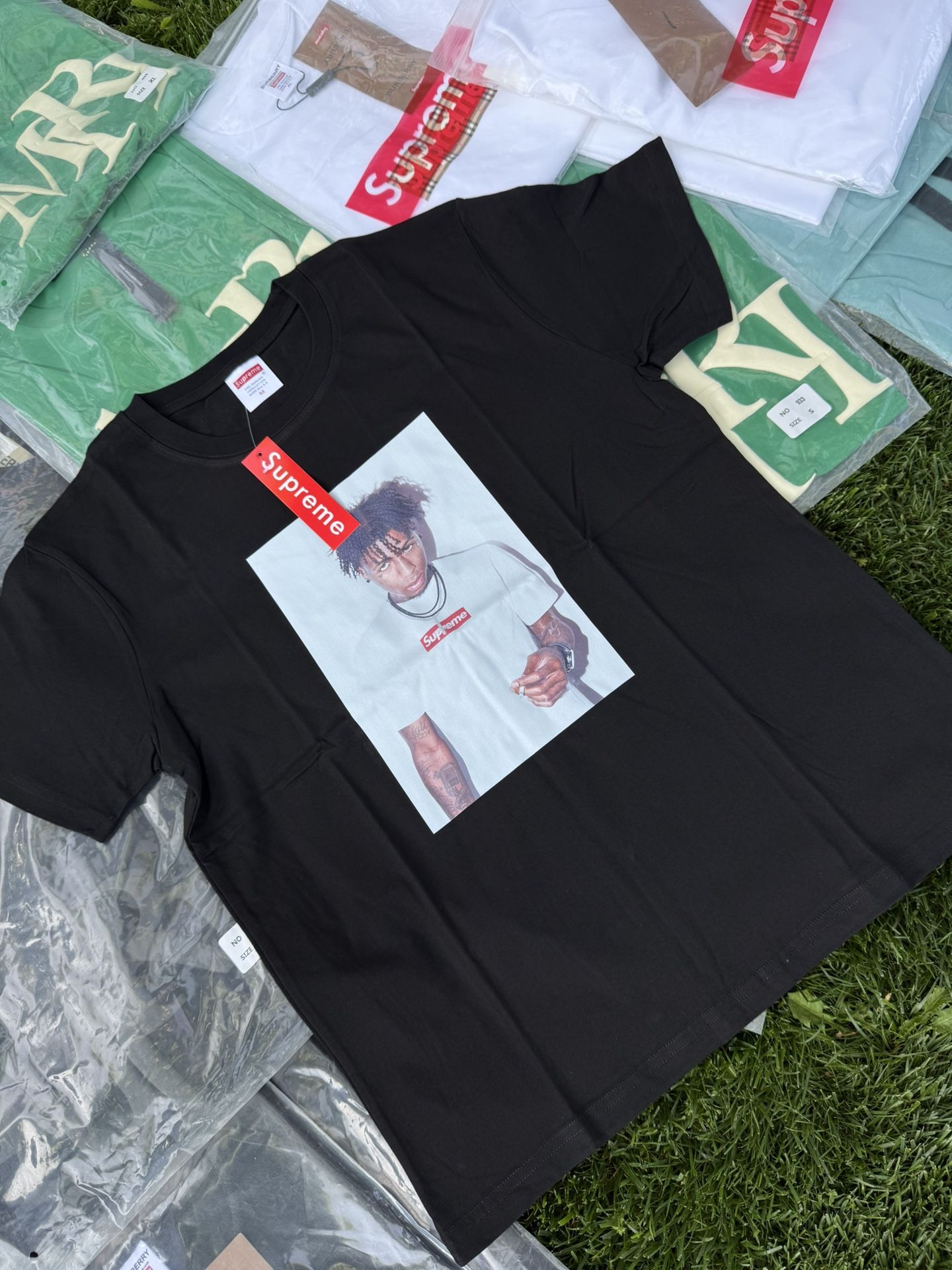 Supreme NBA YoungBoy Black Shirt size S-Xl