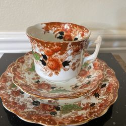 Antique Wellington China Tea Set Trio-Vintage J. H. C.& CO