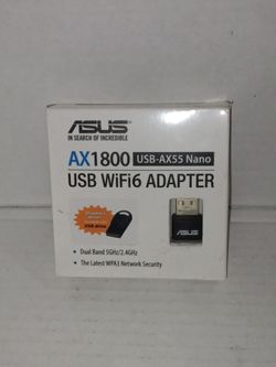 ASUS USB-AX56 Nano AX1800 WiFi 6 USB Adapter Dual Band WPA3