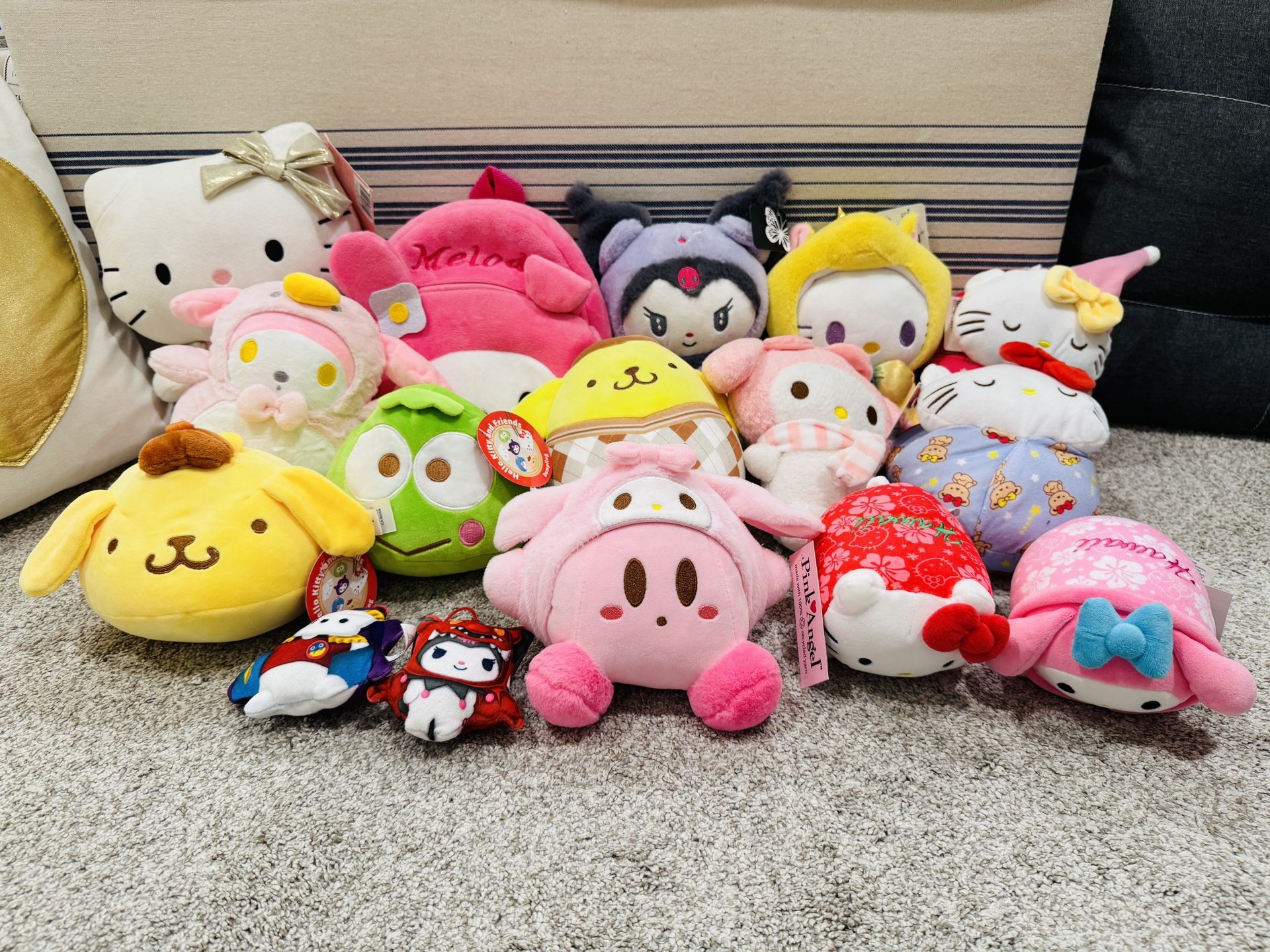 Sanrio Plushies Backpacks Claire’s Jewelry Aphmau Shopkins Bowling Funko Pop Plasma Ball Cornhole Lava Lamp Barbies 